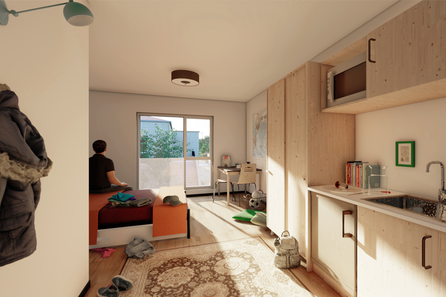 ADOMA : Construction de 202 logements industrialisés – Projet Lauréat