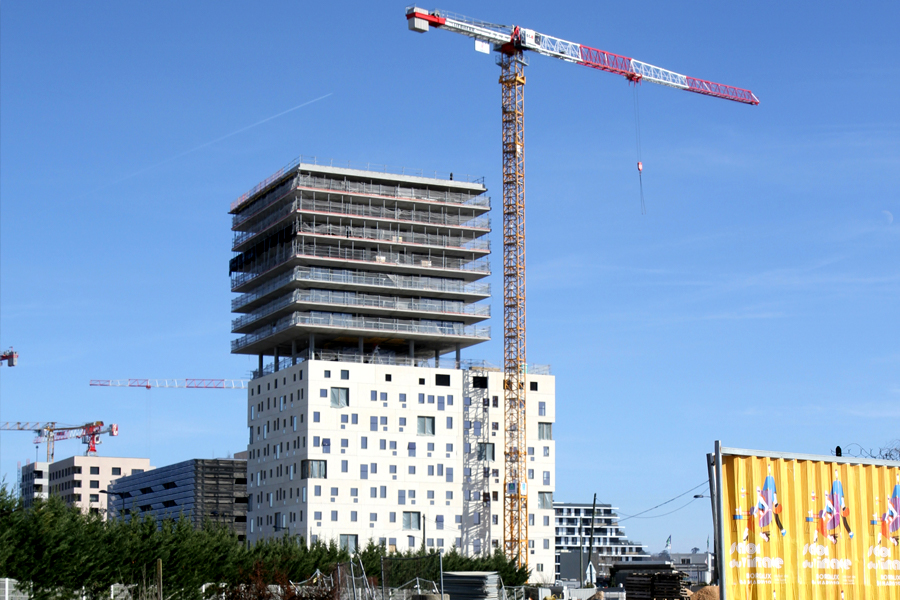 INNOVA : Tour mixte (bureaux / logements) – Chantier en cours