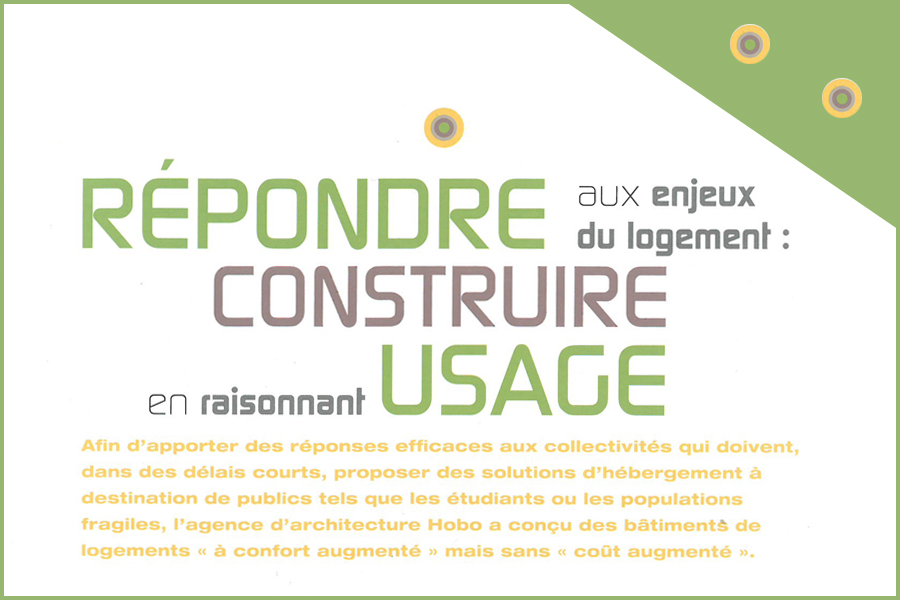 BÉTON PLURIEL : Publication – Répondre aux enjeux du logement