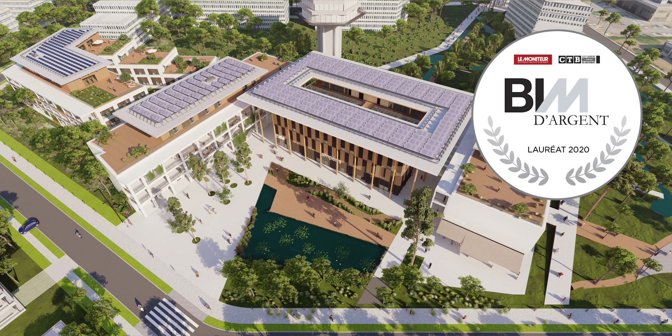 BIM D’OR 2020 : Lauréat BIM d’Argent 2020 – Catégorie de projet entre 1000 et 30 000 m² en rénovation